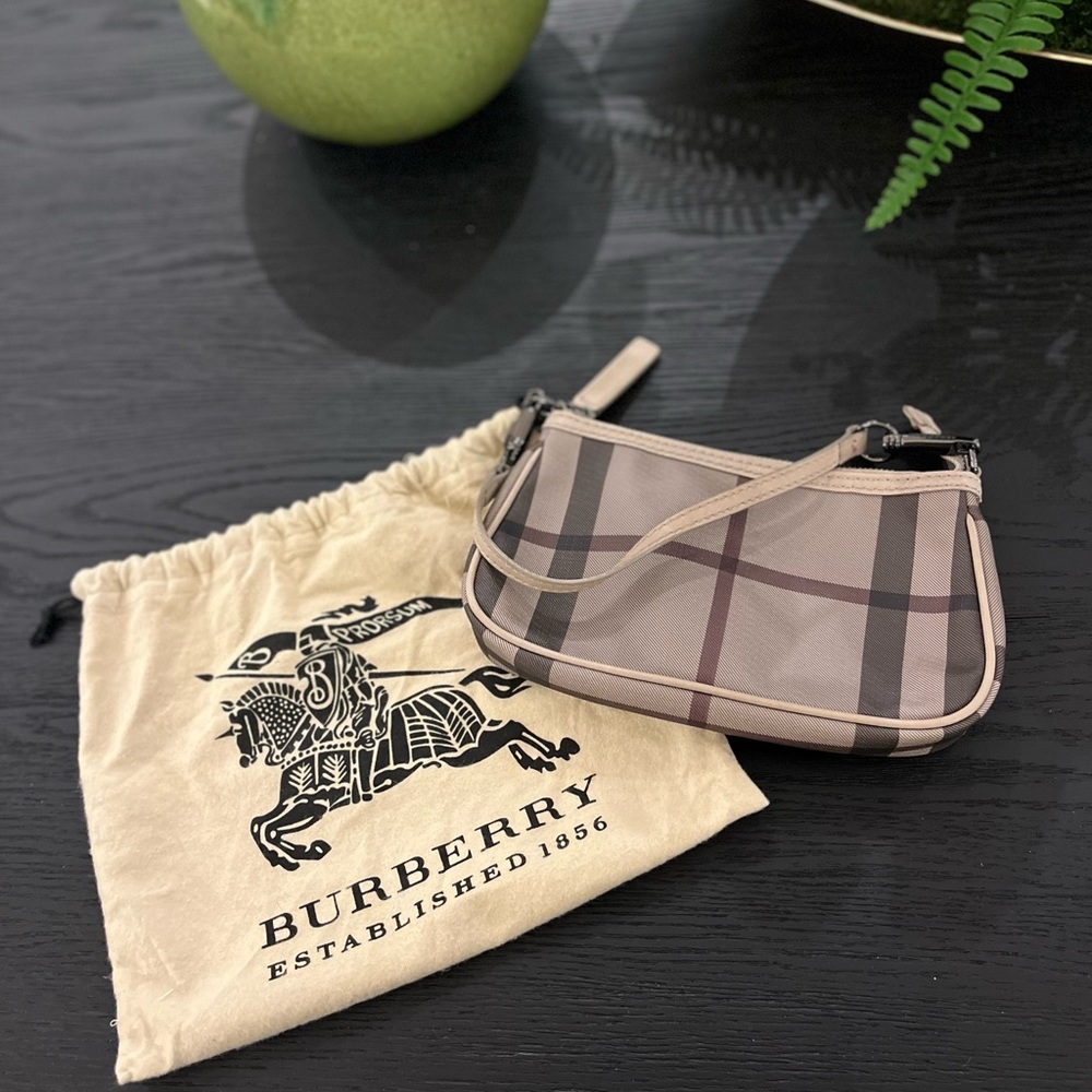 Burberry purse Beige Smoked Check PVC Small Aston Shoulder Bag Handbag